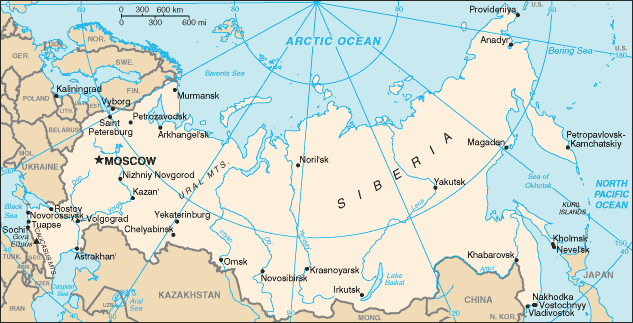 Map of Russia